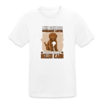 Cooles Pudel Hundehalter Motiv Cockapoo - Männer T-Shirt atmungsaktiv - Weiß - Vorne - AI Model Male 185 dark (185cm)