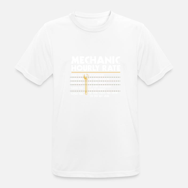 Mechanical Ignition - Work Engineer - Men's Breathable T-Shirt - white