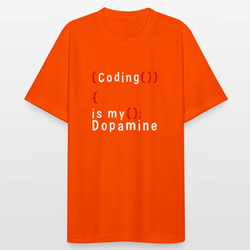 Funny Coding Is My Dopamine Coder Men's Breathable T-Shirt