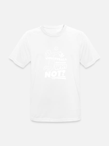 Volley-ball - T-shirt respirant Homme - blanc