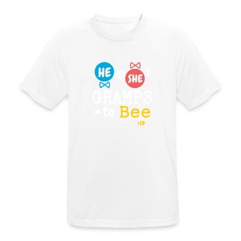 He or She Gramps To Bee Gender Reveal Family Baby - Männer T-Shirt atmungsaktiv - Weiß - Vorne - AI Model Male 185 dark (185cm)