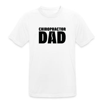 Job - Chiropraktiker Papa - Männer T-Shirt atmungsaktiv - Weiß - Vorne - AI Model Male 185 dark (185cm)