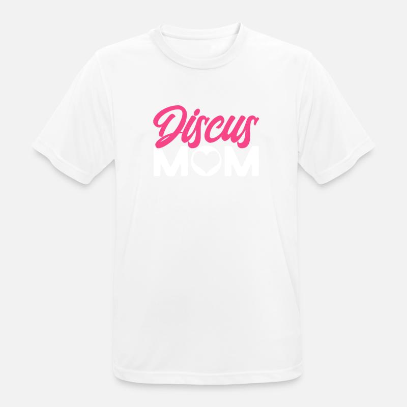 Diskuswerfen Diskuswerfer Geschenk - Männer T-Shirt atmungsaktiv - Weiß