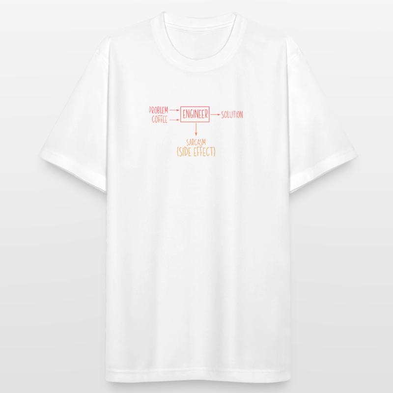 Engineer Problem Solution Sarcasm Side Effect Fun Men's Breathable T-Shirt