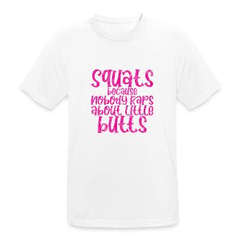 Squats parce que personne ne rappe sur Little Butts 3 - T-shirt respirant Homme - blanc - Devant - AI Model Male 185 dark (185cm)