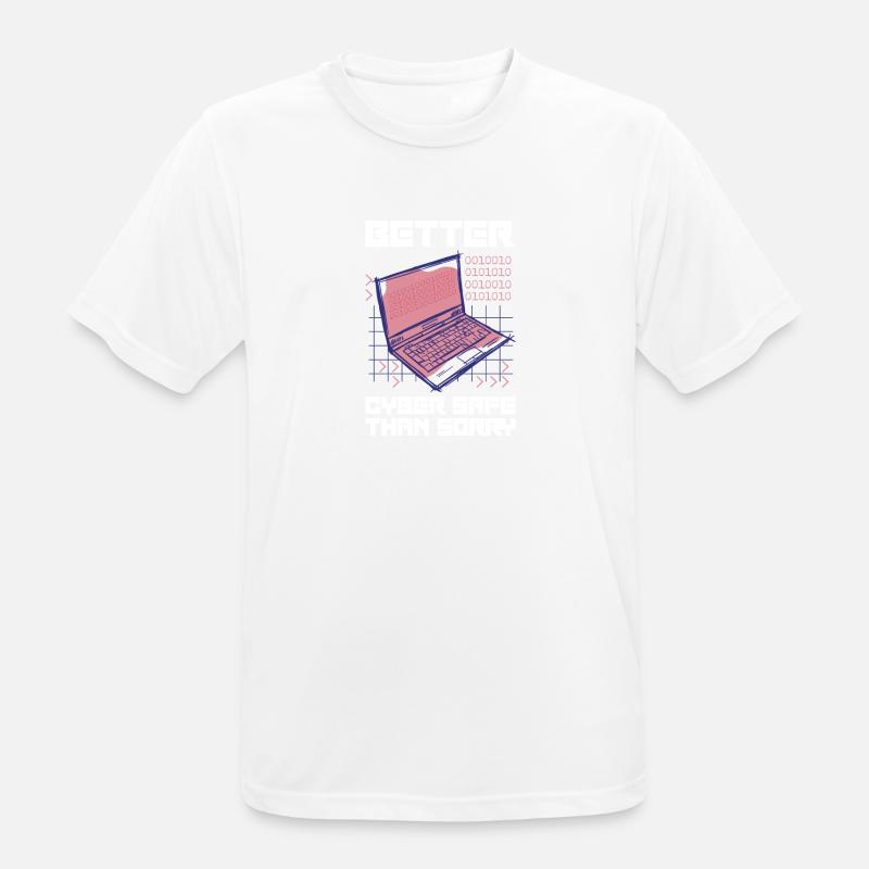 Hacker Programmer Developer Computer Science - Men's Breathable T-Shirt - white