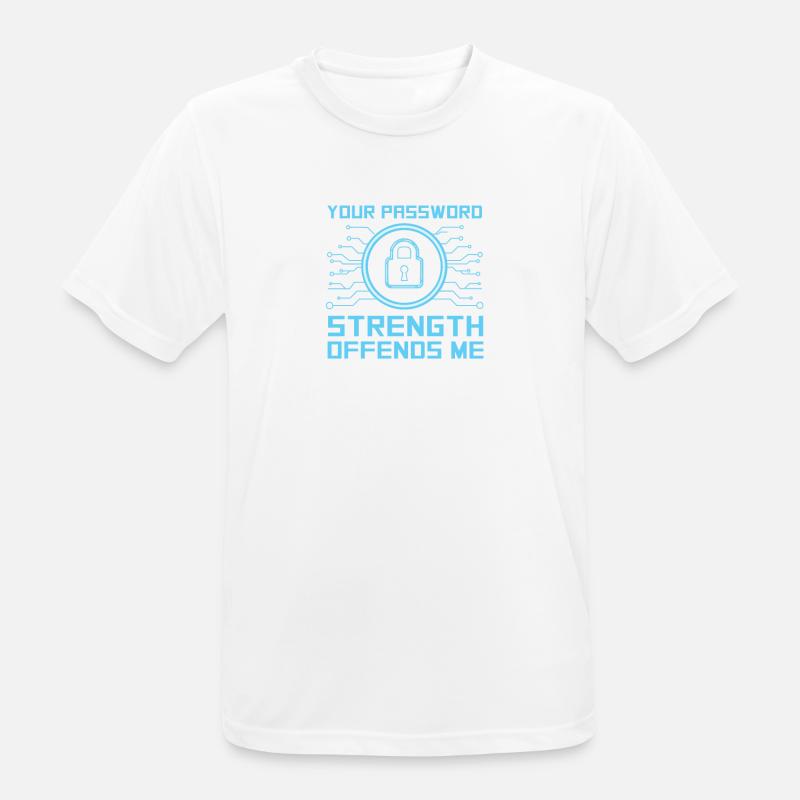 Hacker Programmer Developer Computer Science - Men's Breathable T-Shirt - white