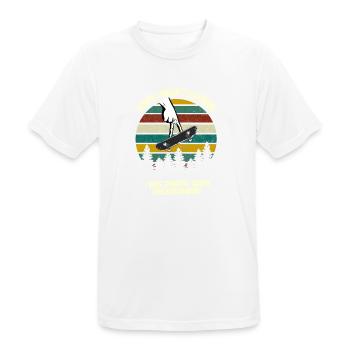 Funny Fingerboarding Shirt, Fingerboard Shirt, Fin - Men's Breathable T-Shirt - white - Front - AI Model Male 185 dark (185cm)