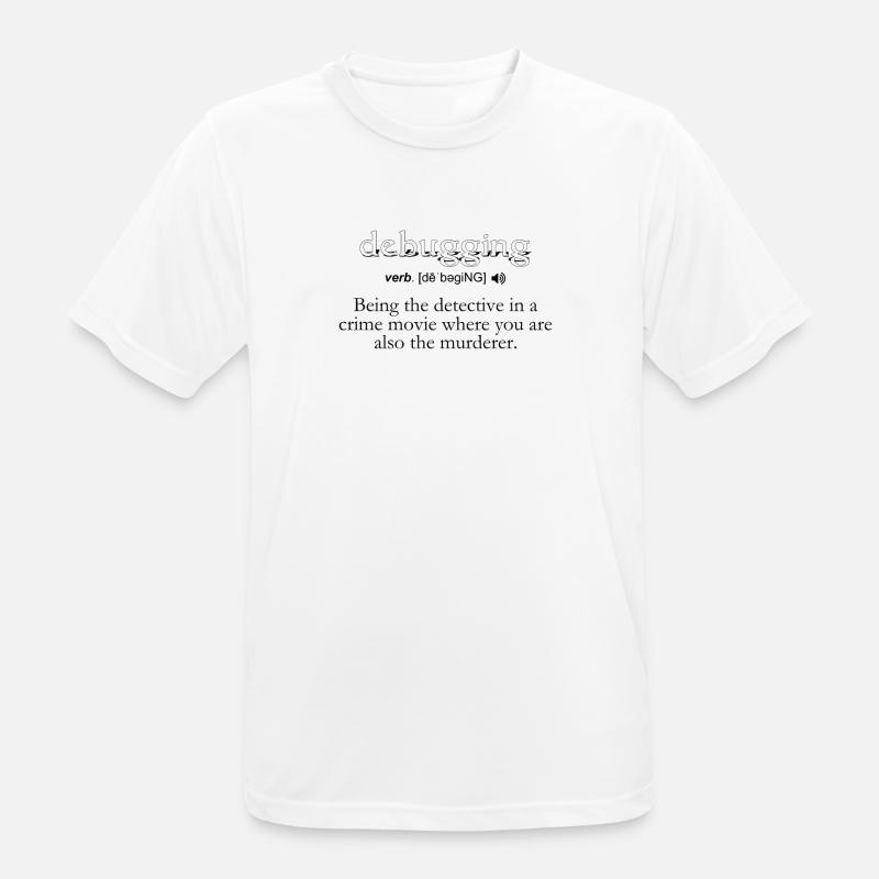 Debugging Definition - Computer Science Programmer - Men's Breathable T-Shirt - white