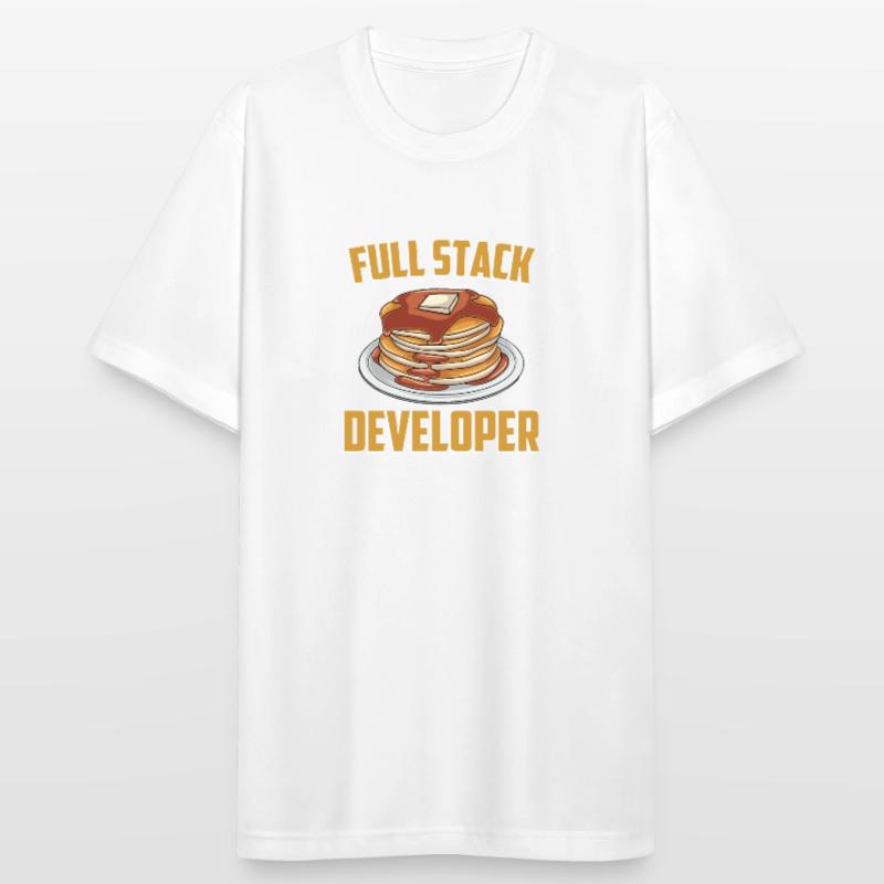 Full Stack Entwickler - Coder Science Programmer Männer T-Shirt atmungsaktiv