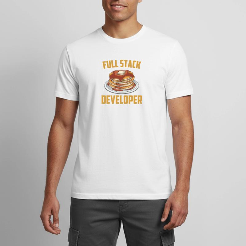 Full Stack Entwickler - Coder Science Programmer Männer T-Shirt atmungsaktiv