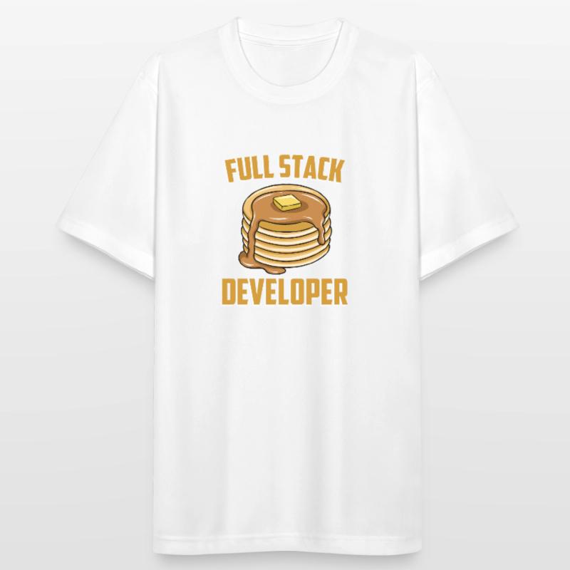 Full Stack Entwickler - Computer Coder Programmierer Männer T-Shirt atmungsaktiv