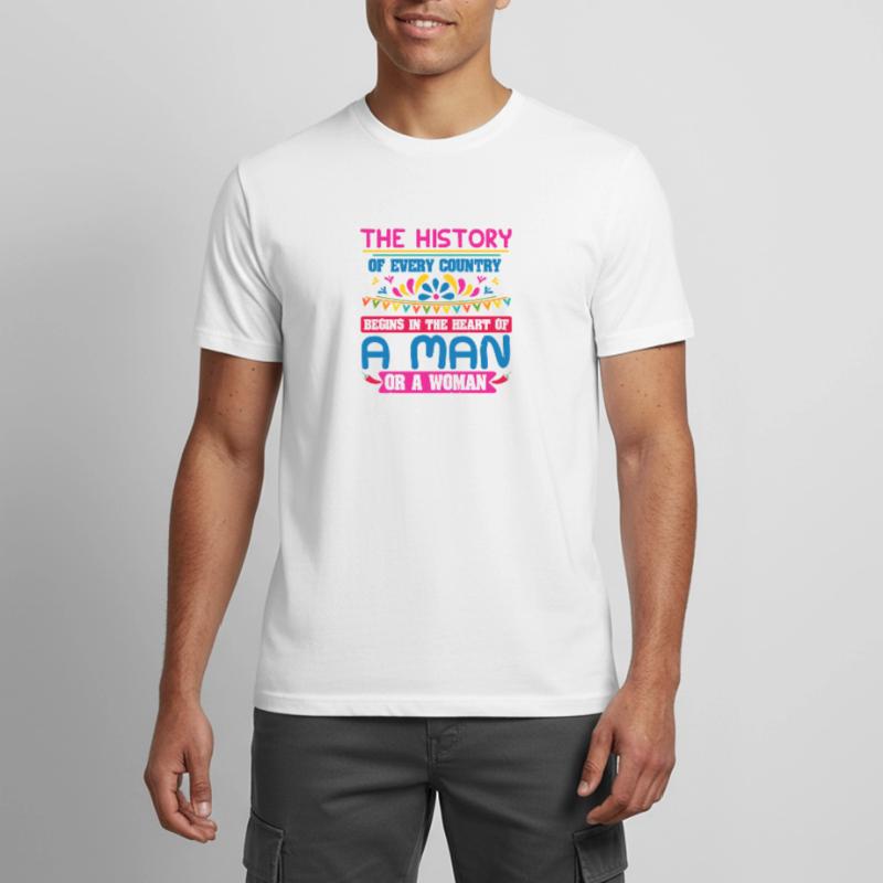 DIE GESCHICHTE EINES MANNES ODER EINER FRAU Männer T-Shirt atmungsaktiv