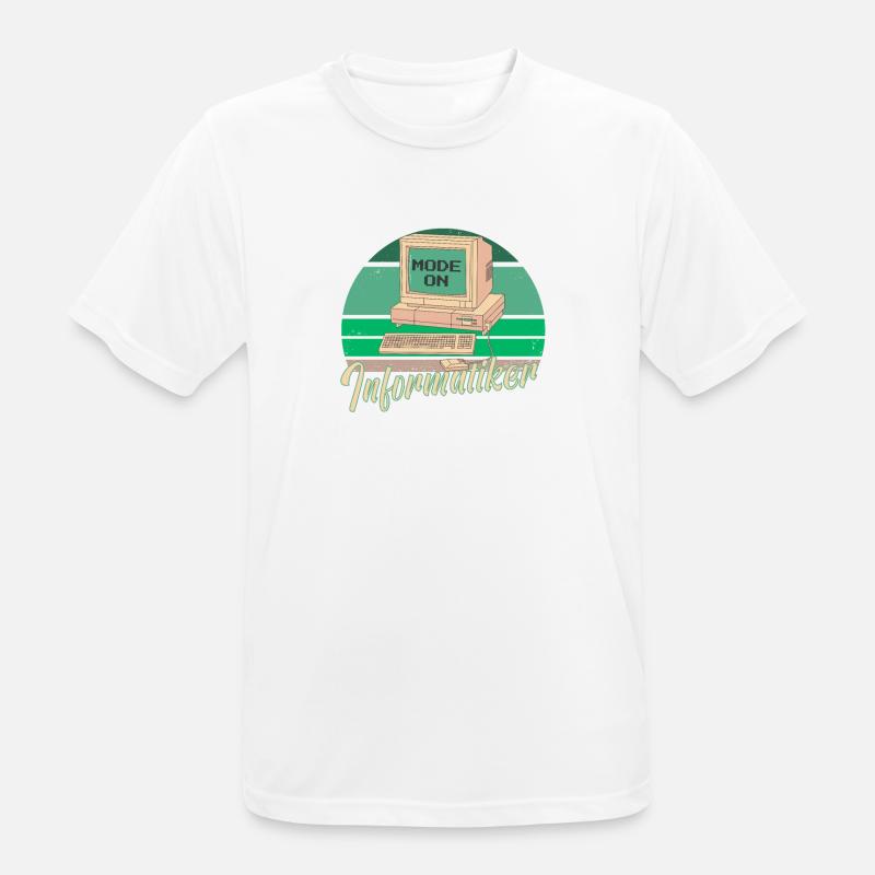 Fachinformatiker Computer Programmierer Vater - Männer T-Shirt atmungsaktiv - Weiß