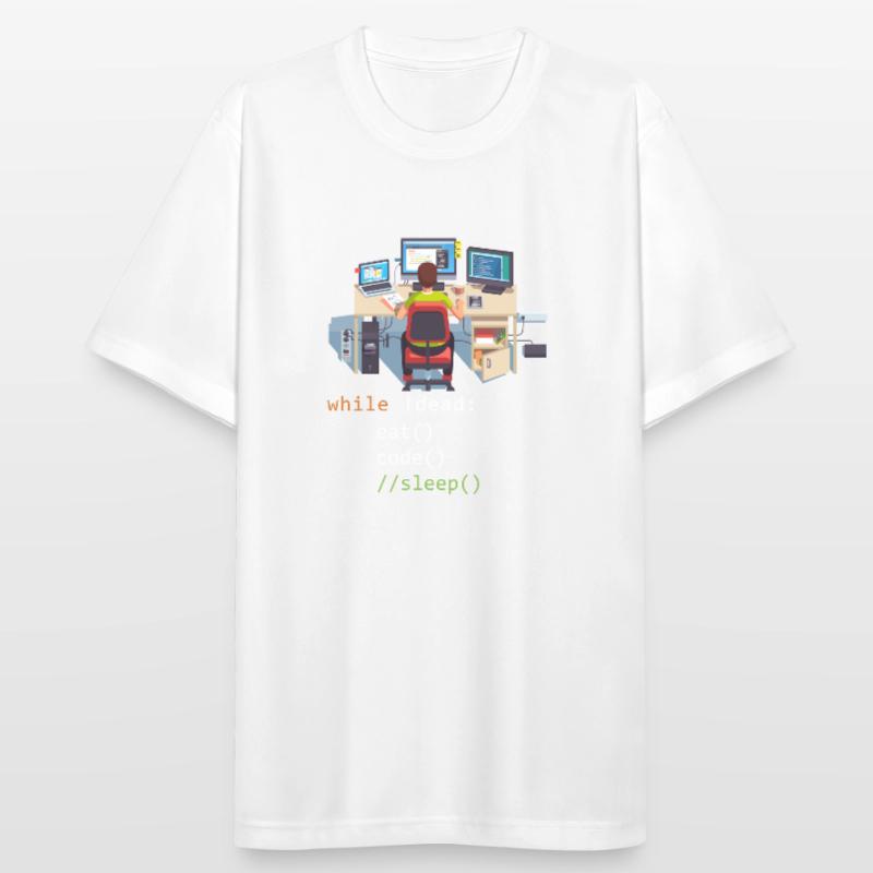 Informatique Python Programmeur Manger Code Sommeil T-shirt respirant Homme