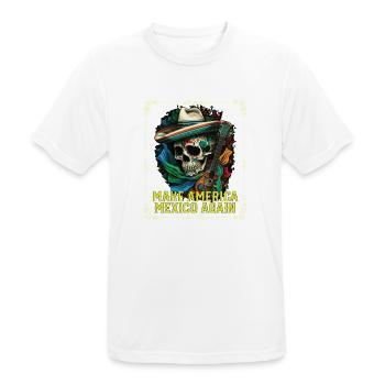 Make America Mexico Again America Mexico American - Men's Breathable T-Shirt - white - Front - AI Model Male 185 dark (185cm)
