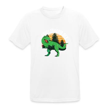 Abuelosaurio Rex I Funny Grandpa T-Rex - Männer T-Shirt atmungsaktiv - Weiß - Vorne - AI Model Male 185 dark (185cm)