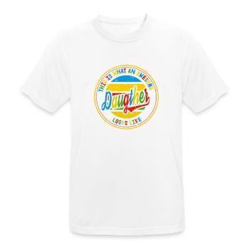 Best Daughter This Looks A Family Retro Gift - Men's Breathable T-Shirt - white - Front - AI Model Male 185 dark (185cm)