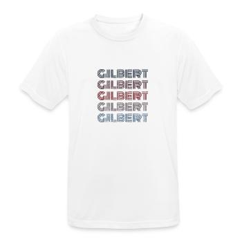 Vintage USA City - Retro Gilbert - Men's Breathable T-Shirt - white - Front - AI Model Male 185 dark (185cm)