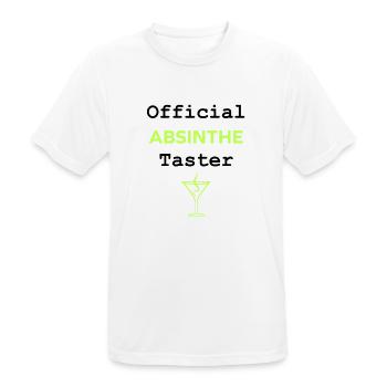 Offizielle Absinth-Verkostung - Männer T-Shirt atmungsaktiv - Weiß - Vorne - AI Model Male 185 dark (185cm)