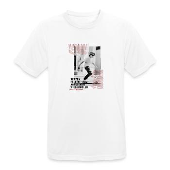 Skateboard Design Perfekt Jungen Geschenkidee - Männer T-Shirt atmungsaktiv - Weiß - Vorne - AI Model Male 185 dark (185cm)
