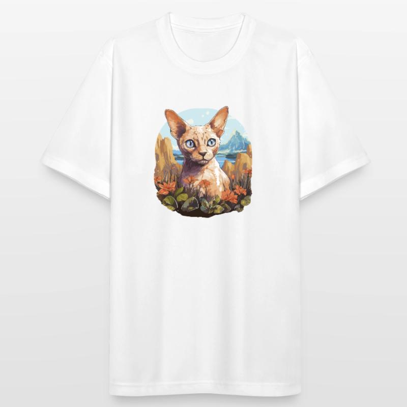 Devon Rex Kitten Devon Rex Cat Men's Breathable T-Shirt