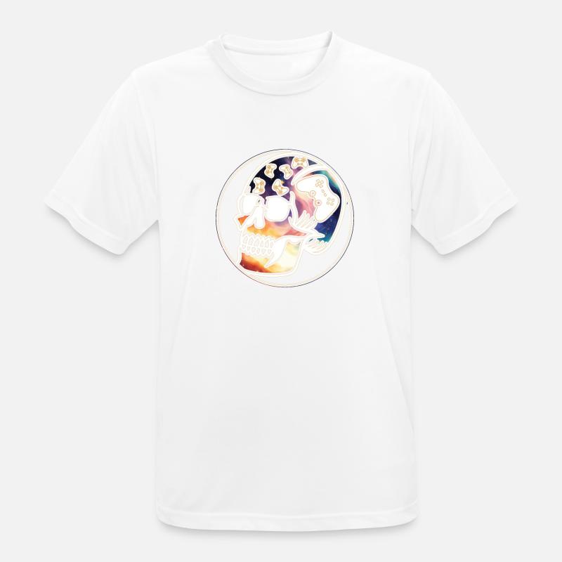 Play Controller Gamingschädel Controller - Männer T-Shirt atmungsaktiv - Weiß