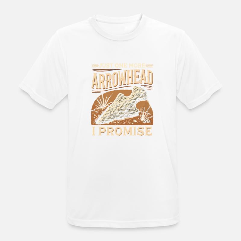 Nur noch eine Pfeilspitze, versprochen - Männer T-Shirt atmungsaktiv - Weiß