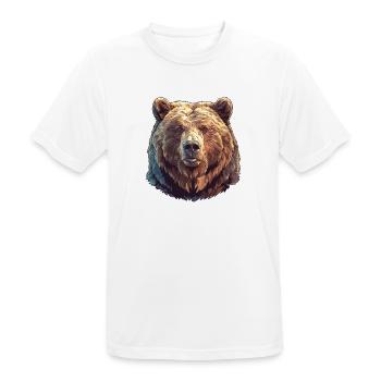 Ours Kodiak Ours Kodiak - T-shirt respirant Homme - blanc - Devant - AI Model Male 185 dark (185cm)