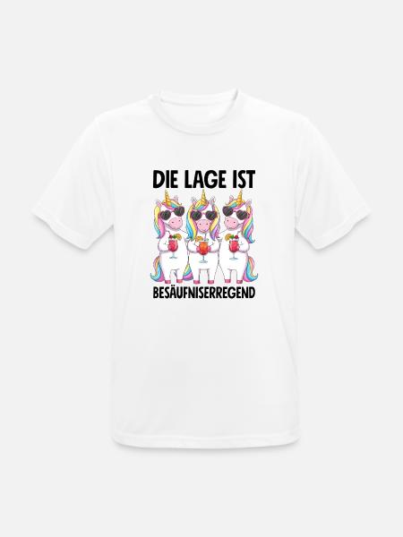 The situation is drunkenness - Men's Breathable T-Shirt - white