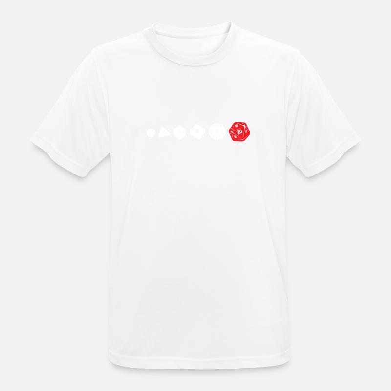 Pullover D20 DiceEvolution - Männer T-Shirt atmungsaktiv - Weiß
