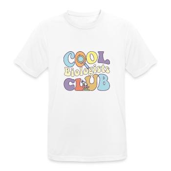 Cool Biologists Club Microbiologist Crew Marine - Men's Breathable T-Shirt - white - Front - AI Model Male 185 dark (185cm)