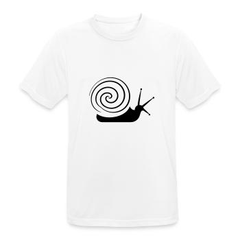 snails - Men's Breathable T-Shirt - white - Front - AI Model Male 185 dark (185cm)