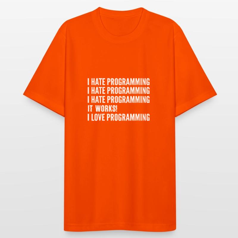 I hate programming. Software Developer G Men's Breathable T-Shirt