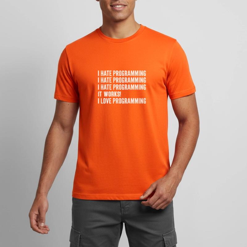 I hate programming. Software Developer G Men's Breathable T-Shirt