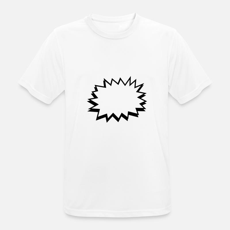 comic blase - comic bubble - Männer T-Shirt atmungsaktiv - Weiß