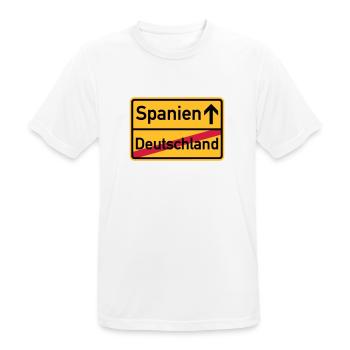Spanien - Männer T-Shirt atmungsaktiv - Weiß - Vorne - AI Model Male 185 dark (185cm)