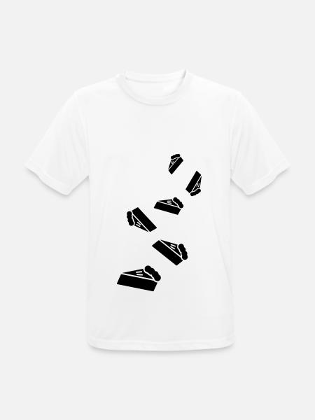 Cake cheesecake icon - Men's Breathable T-Shirt - white