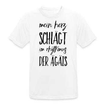 Lustiger Griechischer Spruch Griechenland Geschenk - Männer T-Shirt atmungsaktiv - Weiß - Vorne - AI Model Male 185 dark (185cm)