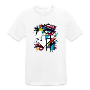 Frauen Girl Power Design Kunst Weiblicher Feminismus Symbol - Männer T-Shirt atmungsaktiv - Weiß - Vorne - AI Model Male 185 dark (185cm)