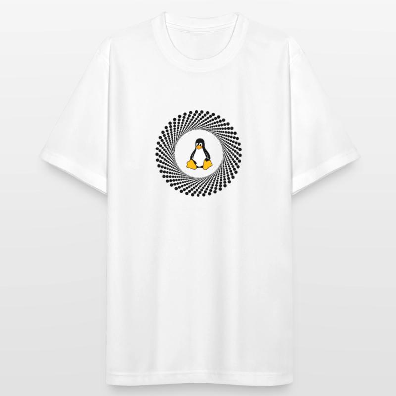 Computer System Penguin Nerd pc inside Program lo Men's Breathable T-Shirt