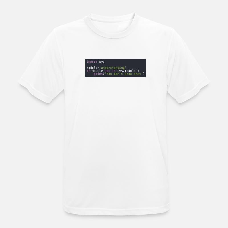 Programmierer, Software, Informatik, Developer - Männer T-Shirt atmungsaktiv - Weiß
