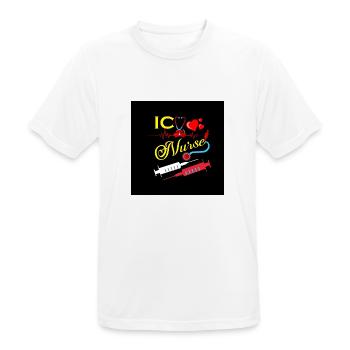 Nurse Injection Design - Men's Breathable T-Shirt - white - Front - AI Model Male 185 dark (185cm)