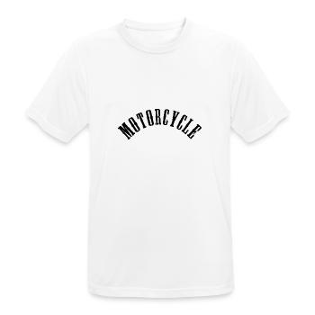 Motocyclette - T-shirt respirant Homme - blanc - Devant - AI Model Male 185 dark (185cm)
