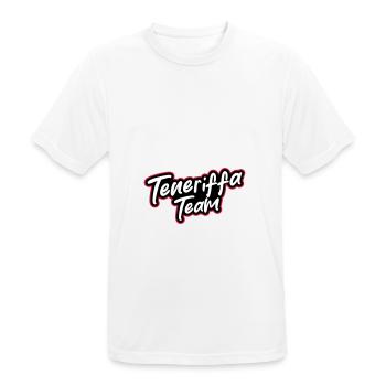 L’équipe de Tenerife - T-shirt respirant Homme - blanc - Devant - AI Model Male 185 dark (185cm)