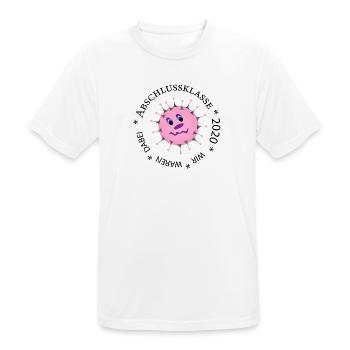 Abschluss 2020 - Männer T-Shirt atmungsaktiv - Weiß - Vorne - AI Model Male 185 dark (185cm)