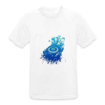 Organic CDJ 1000 DJ - Men's Breathable T-Shirt - white - Front - AI Model Male 185 dark (185cm)