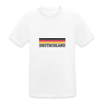 Germany - T-shirt respirant Homme - blanc - Devant - AI Model Male 185 dark (185cm)