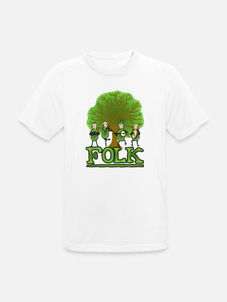 Irish Folk Band - Männer T-Shirt atmungsaktiv - Weiß