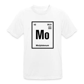 Molybdenum Element im Periodensystem - Männer T-Shirt atmungsaktiv - Weiß - Vorne - AI Model Male 185 dark (185cm)